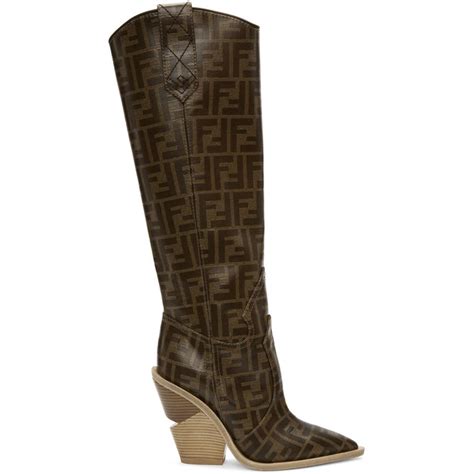 fendi cowboy boots 41|fendi ladies boots.